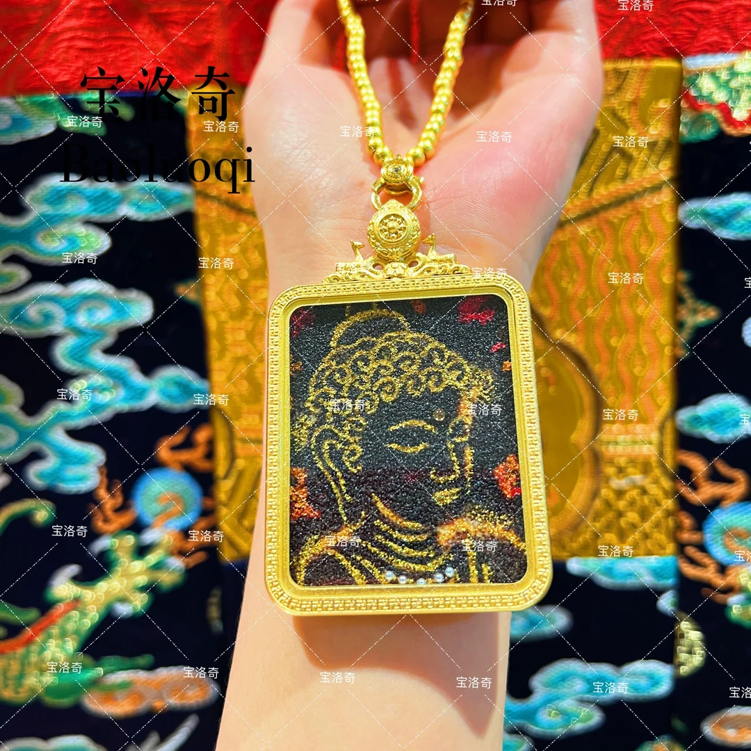 宝洛奇BLQTK-097 释迦手工砂唐卡