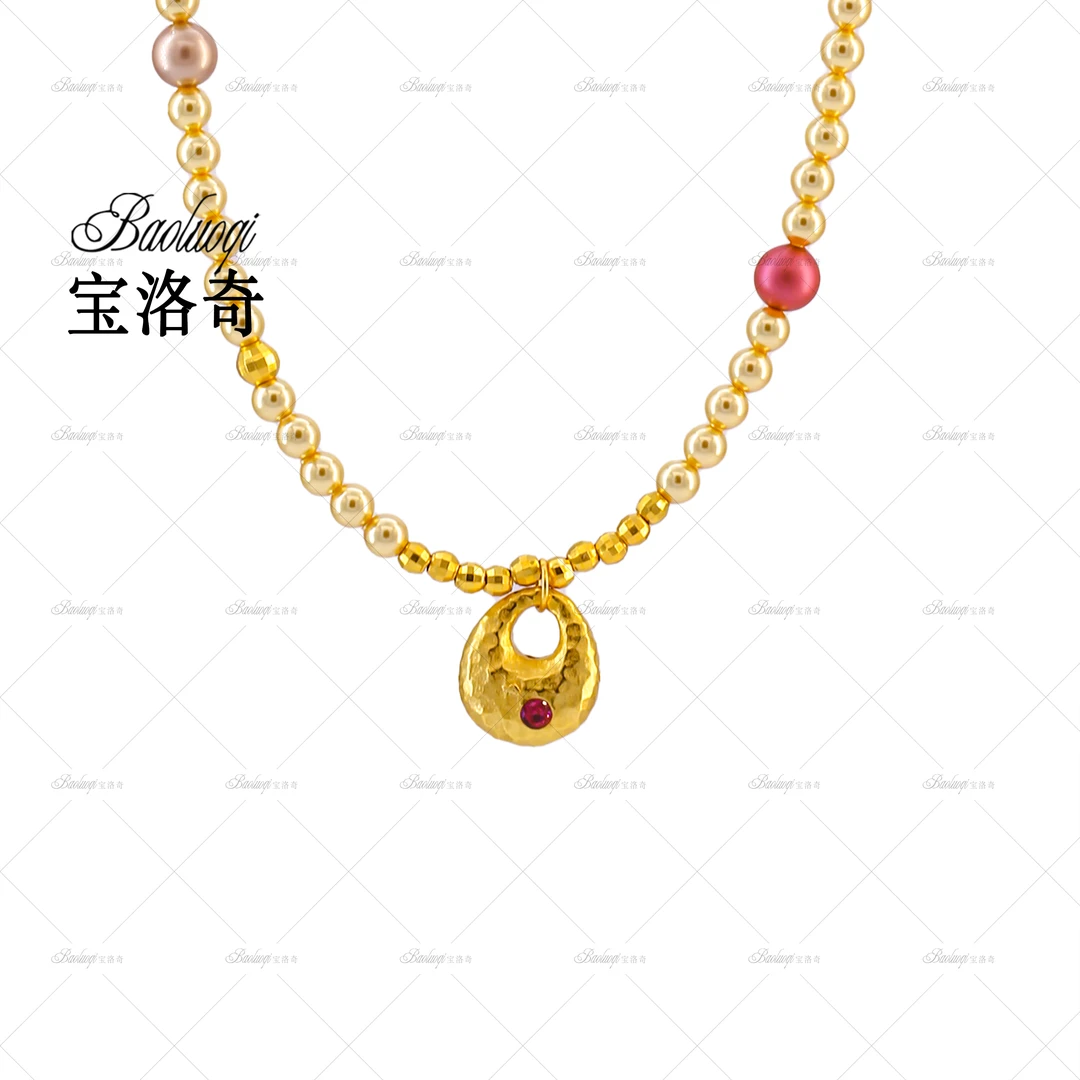 宝洛奇 吊坠925银 古法胖坨坨 BLQXL-016