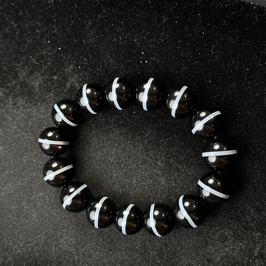 GZ1128清代一线药师 圆珠 手串-HD 文玩/收藏/评级