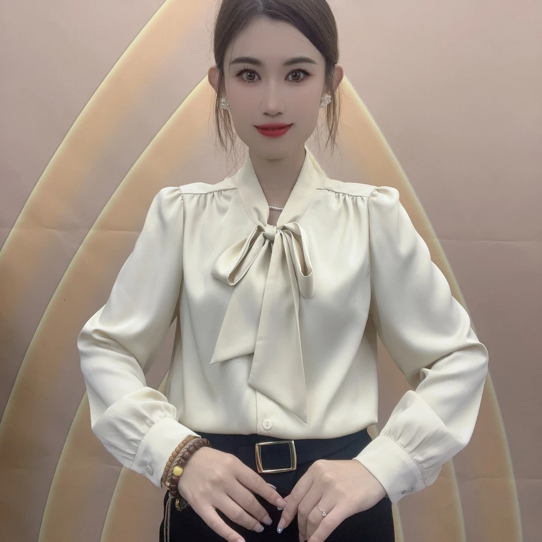 【涵社衣橱】秋季新款女装上衣气质减龄显瘦遮肉衬衣时尚洋气女衬衫