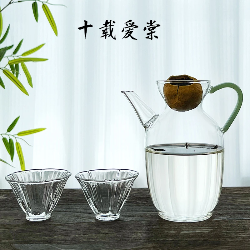 十载爱棠大容量茶具泡茶壶高硼硅仿宋手执壶玻璃耐高温煮茶壶套装