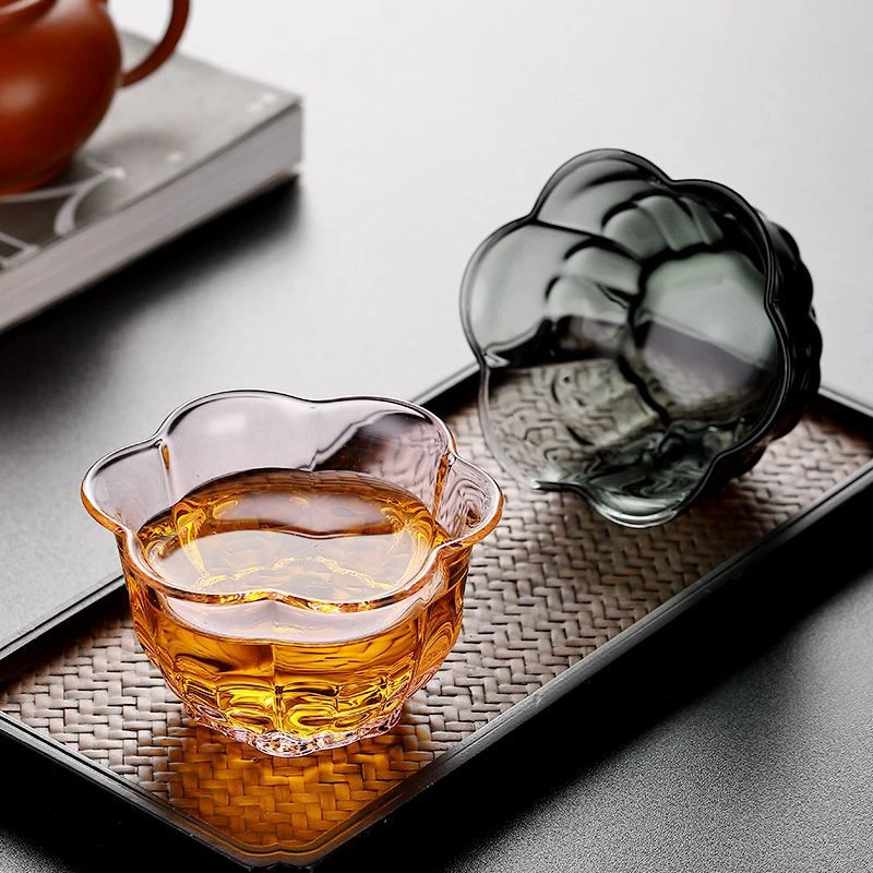 十载爱棠梅花女主人杯品茗杯玻璃杯家用新款高品杯子耐热个人茶杯