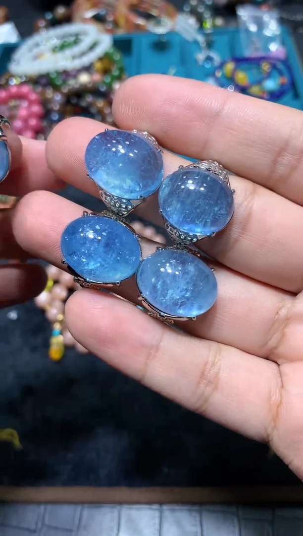 【闪购商品】海蓝宝石戒圈未镶嵌H103【随机性发货 只发一个】