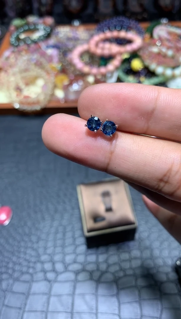 【闪购商品】托帕石耳饰未镶嵌F90