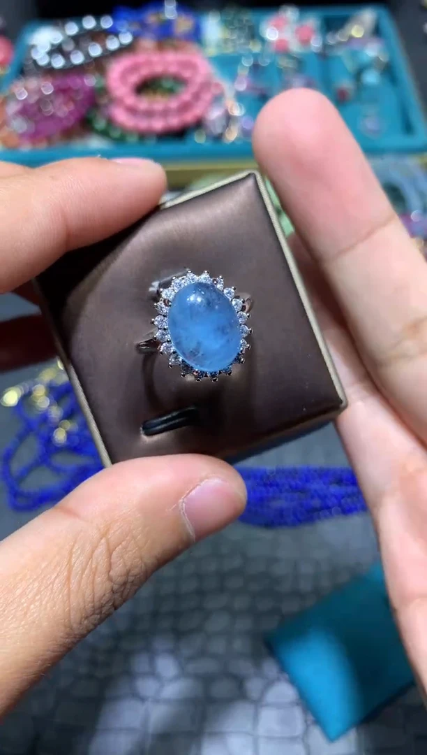 【闪购商品】海蓝宝石戒圈未镶嵌T26