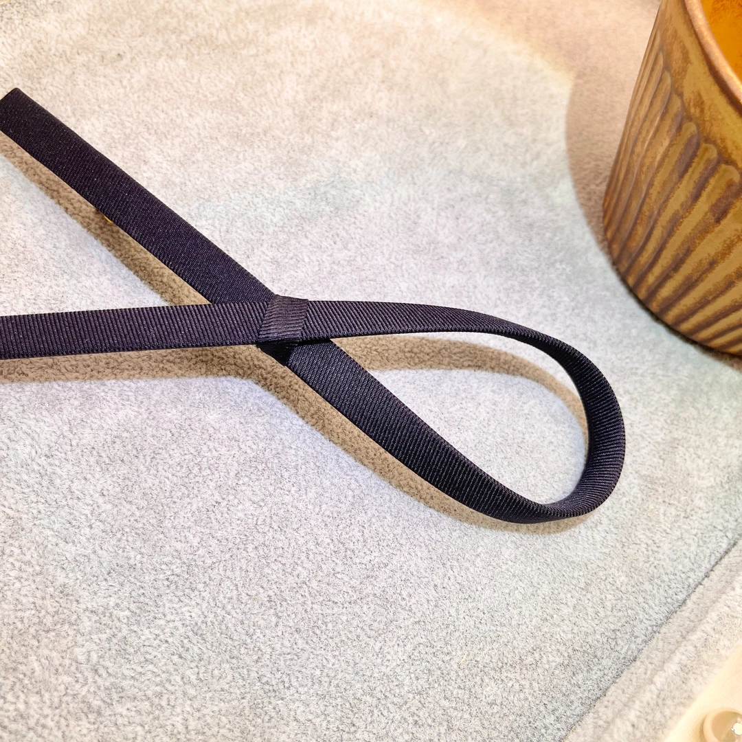 非金属布艺耳饰 韩国空姐新款边夹飘带刘海夹网红气质黑色饰品