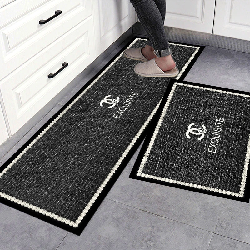 小香风软硅藻泥厨房地垫吸水吸油防滑垫浴室垫子防水防油长条脚垫