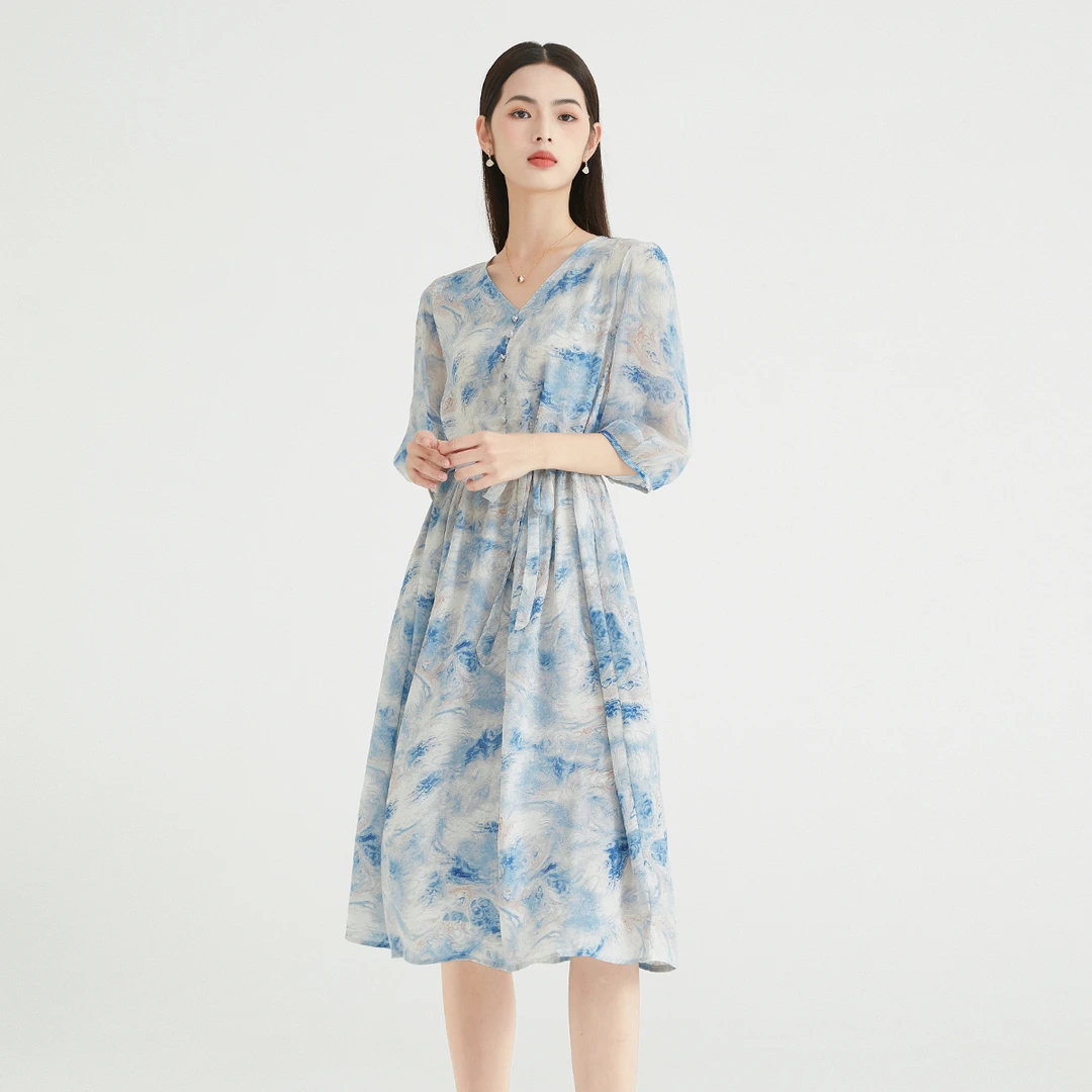 【三姐妹】夏季超显瘦连衣裙VRS972DRX0