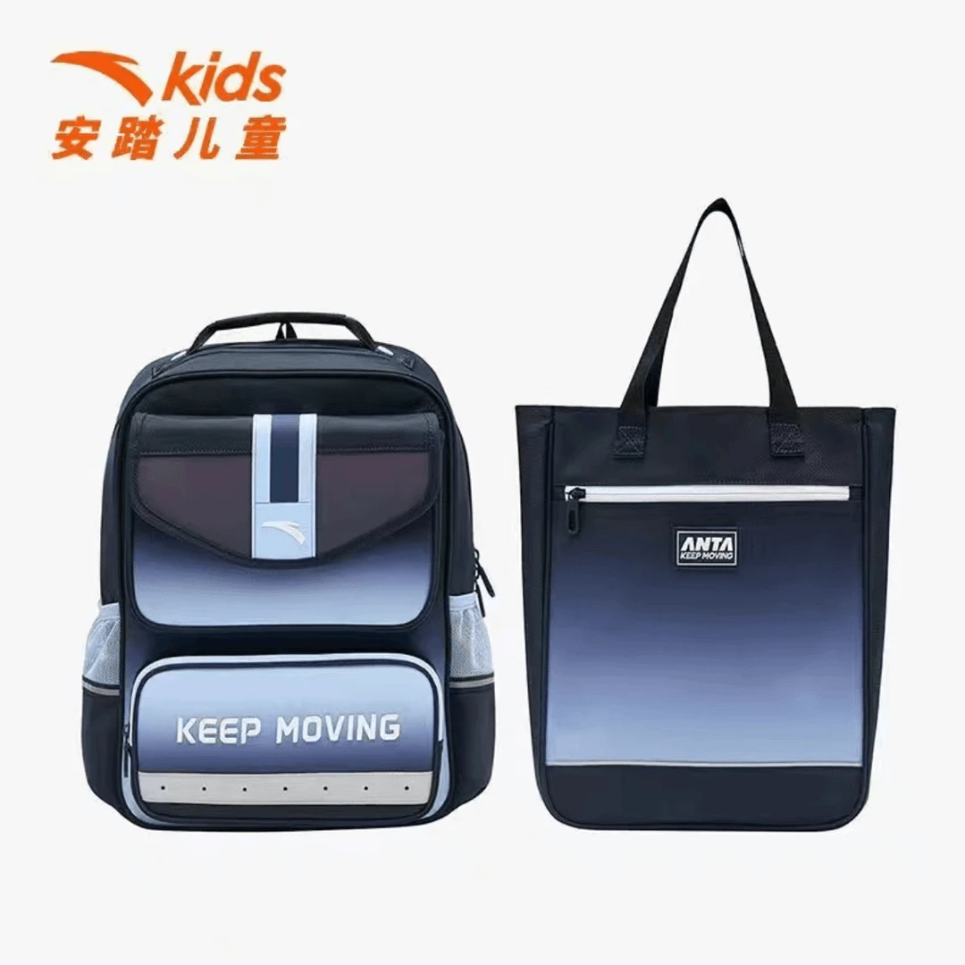 安踏儿童小学生3-6年级双肩背包护脊大容量书包配补习袋392438189