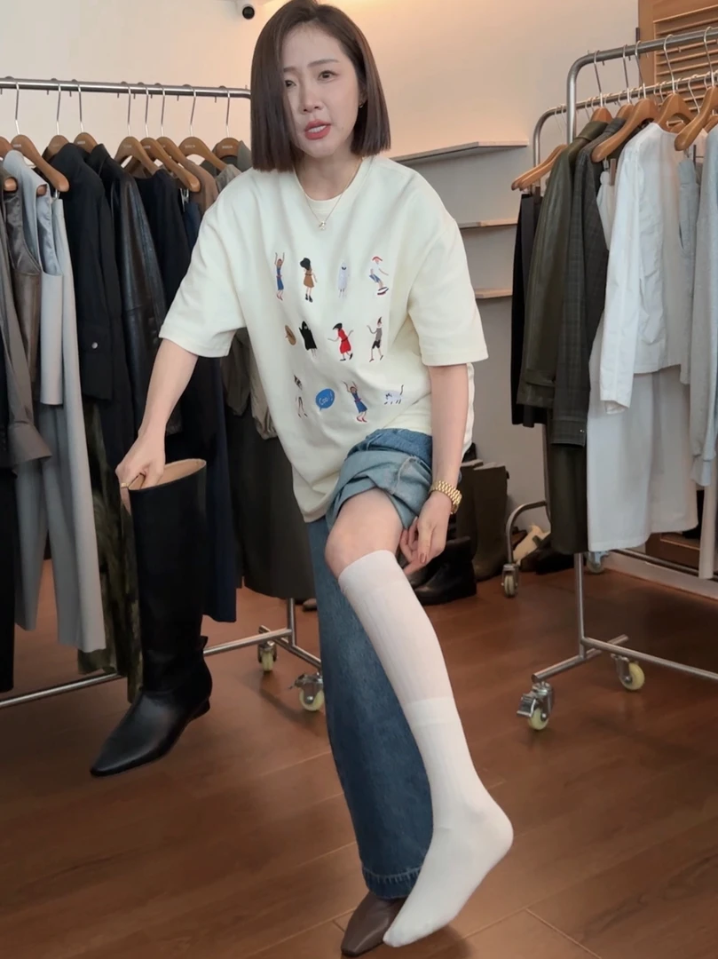 widelia新款老大同款可长可短小腿袜