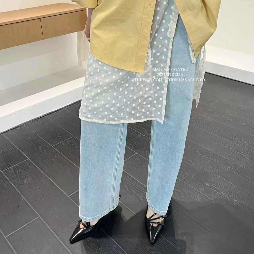 widelia春季新款法式高品质一字带尖头细高跟凉鞋6990