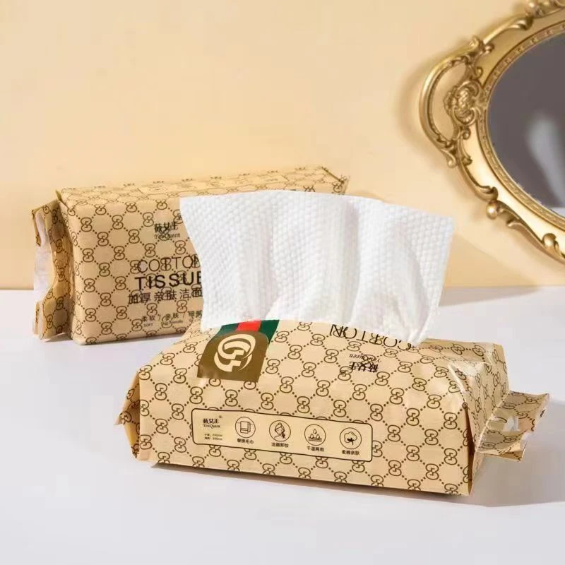 【热卖】高奢筱女王洗脸巾加厚洁面巾母婴可用一次性珍珠纹棉柔巾