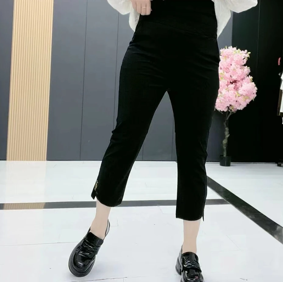 梦梦家 440款宽松遮肉休闲时尚百搭夏季薄款速干烟管裤