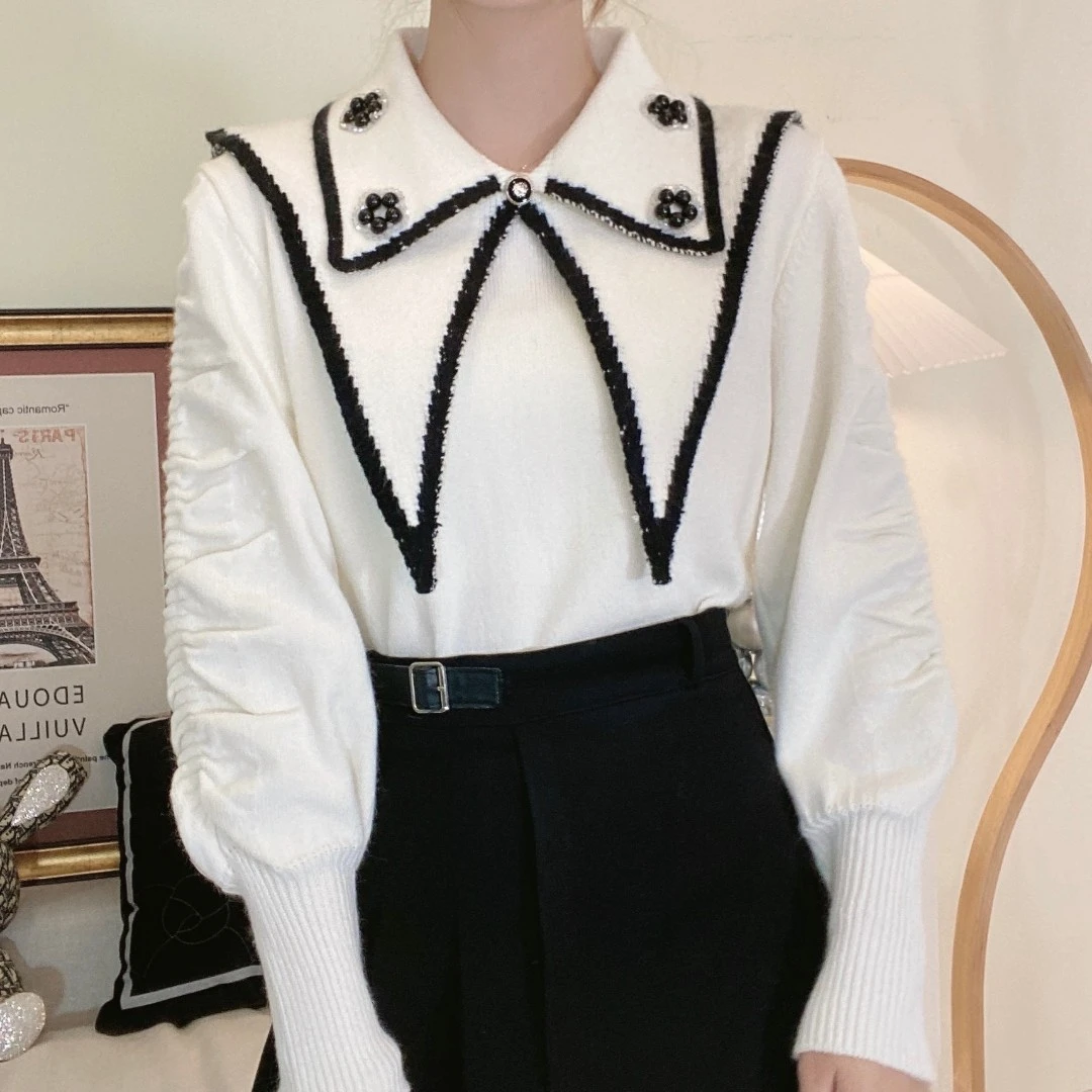 【大码女装80-200斤】显瘦法式大翻领气质减龄上衣女1298