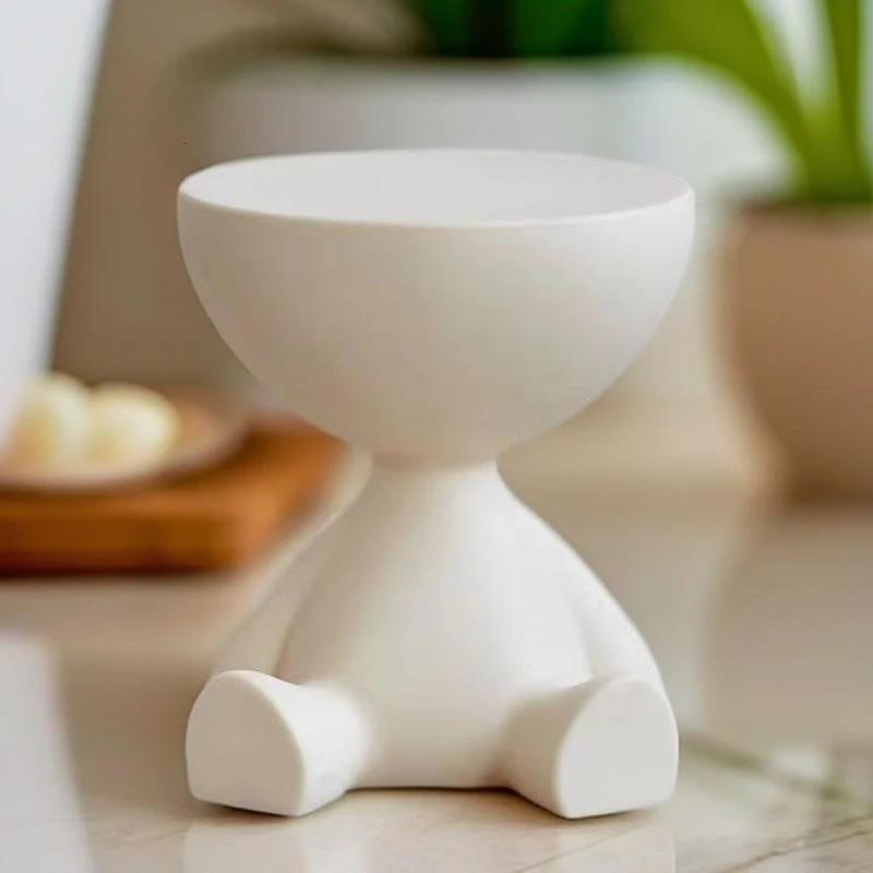 创意小平头茶几北欧设计师塑料凳子客厅简约躺平沙发爆款矮人边几