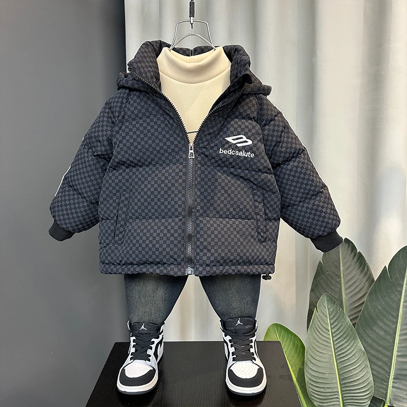 童装男童羽绒服冬季保暖2023新款宝宝棉衣儿童冬装白鸭绒加厚外套