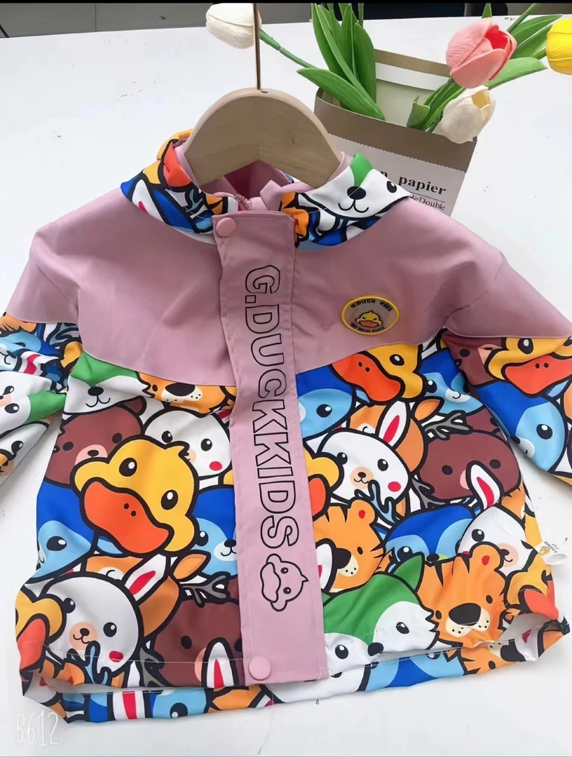 天生有范kids粉丝专属浮力小鸭鸭外套冲锋衣