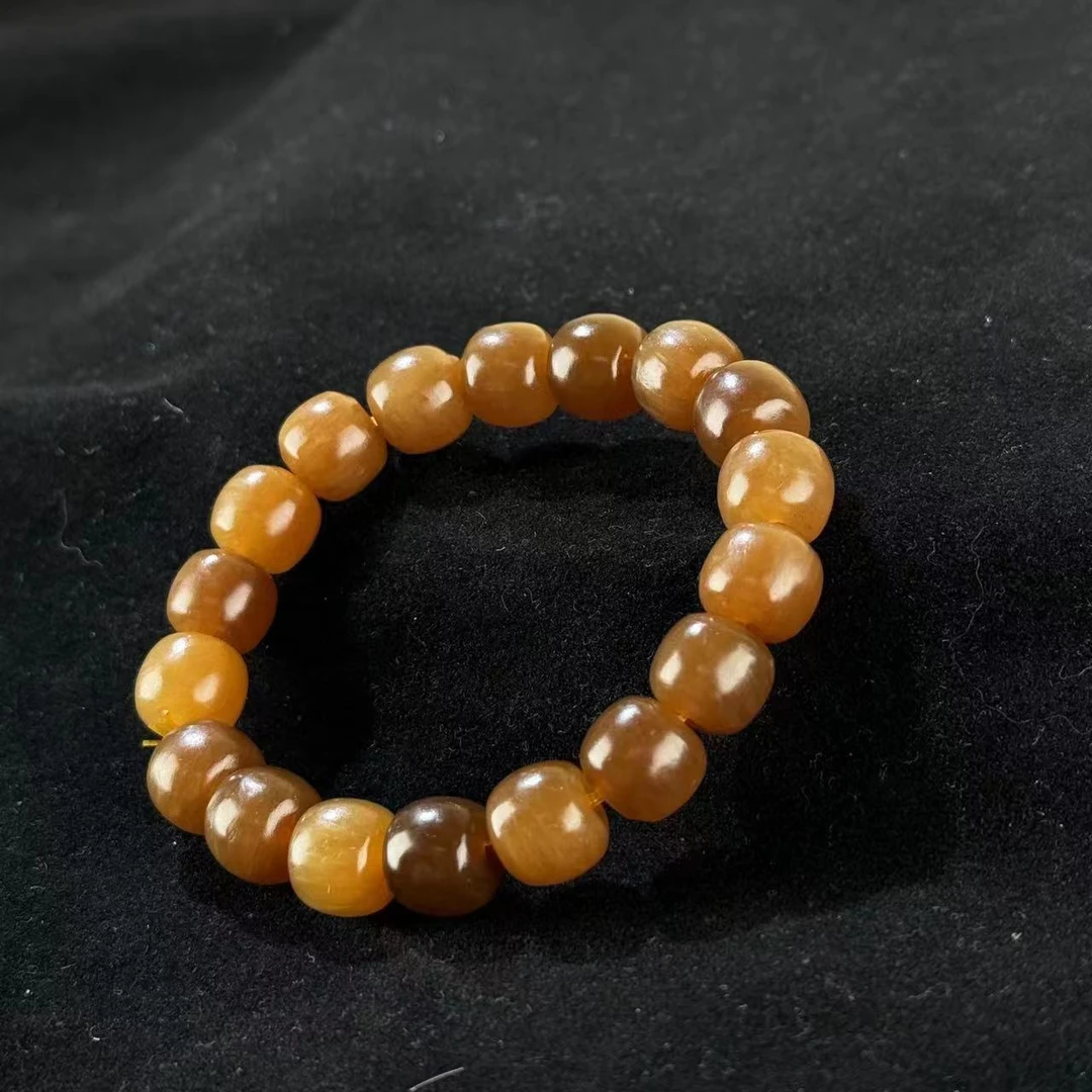 新疆且莫糖老型珠高级精致手串  约10x11mm
