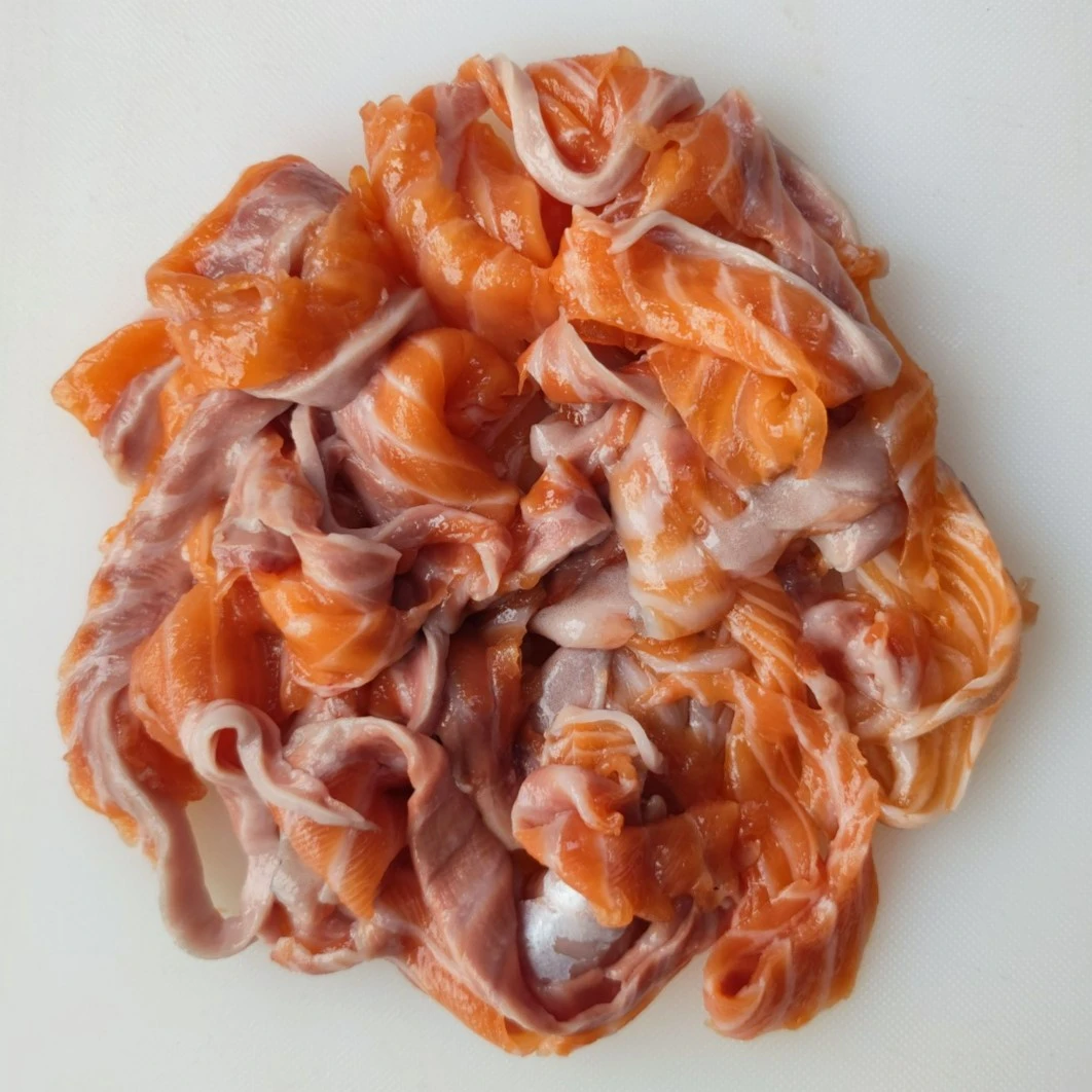 三文鱼褐色碎肉1500g无刺无骨挪威三文鱼边角料每包500g