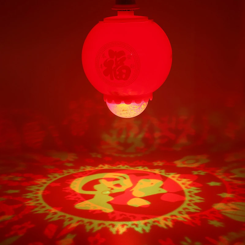 七彩旋转灯自动变色春节LED灯3700