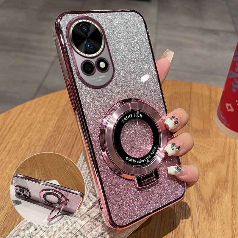 带支架华为nova12手机壳nova12Pro保护套nova12ultra防摔电镀男女