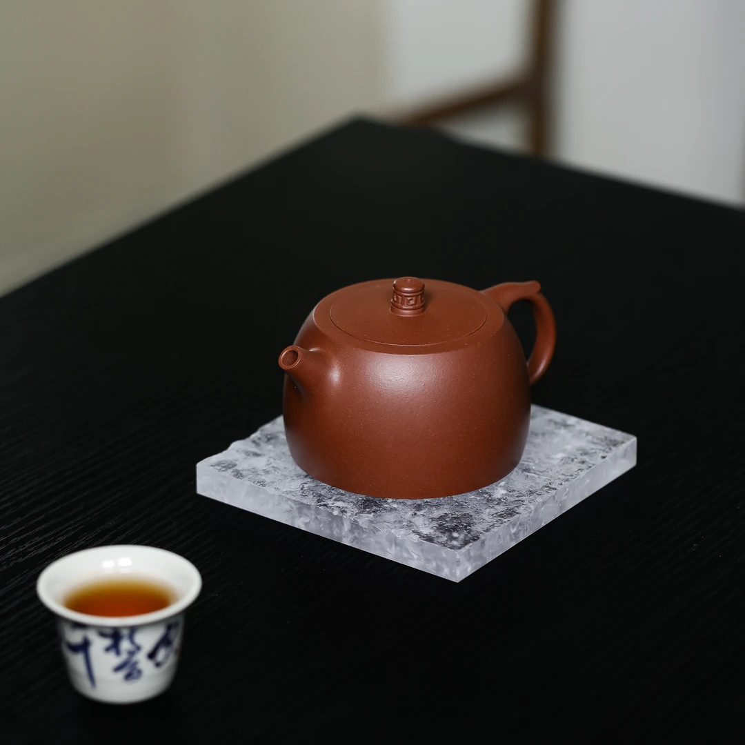【镜铎】250cc原矿底槽清宜兴手制紫砂壶半手精工
