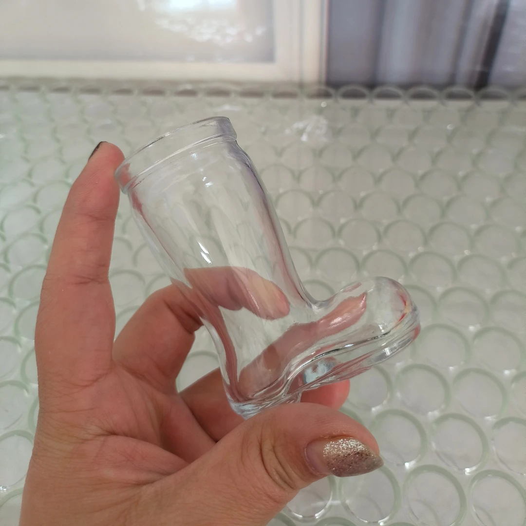 10只透明靴子控养小瓶子纯颗粒种植清洁绿植迷你可爱瓶子水培花盆