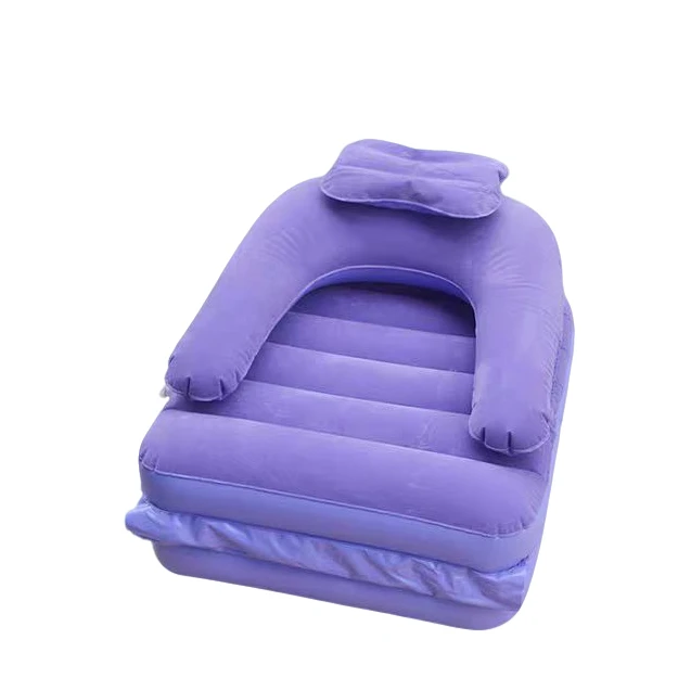 两用植绒充气躺椅（有点脏介意勿拍）