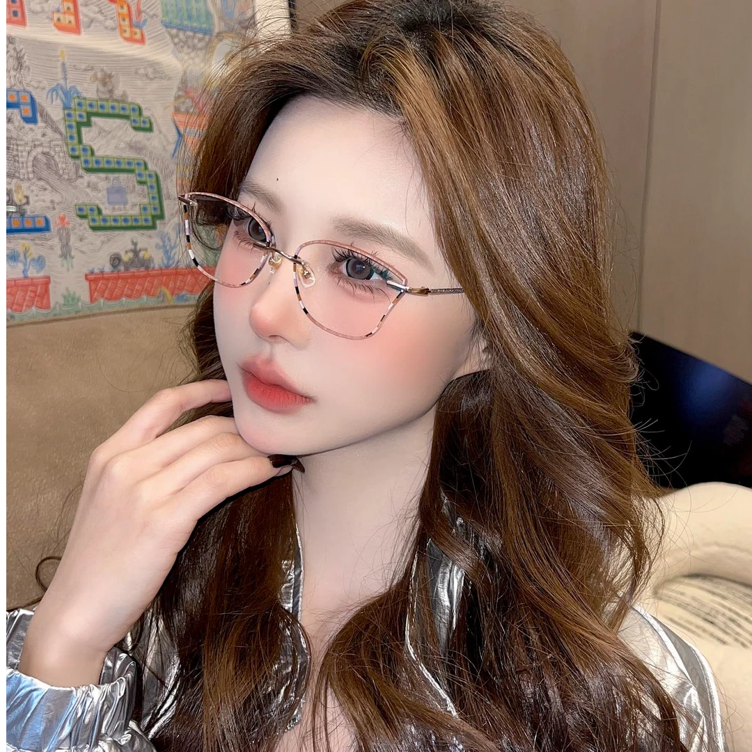 古典国风系列之“海天霞”“烂漫花棚锦绣窠，海天霞色上轻罗”眼镜