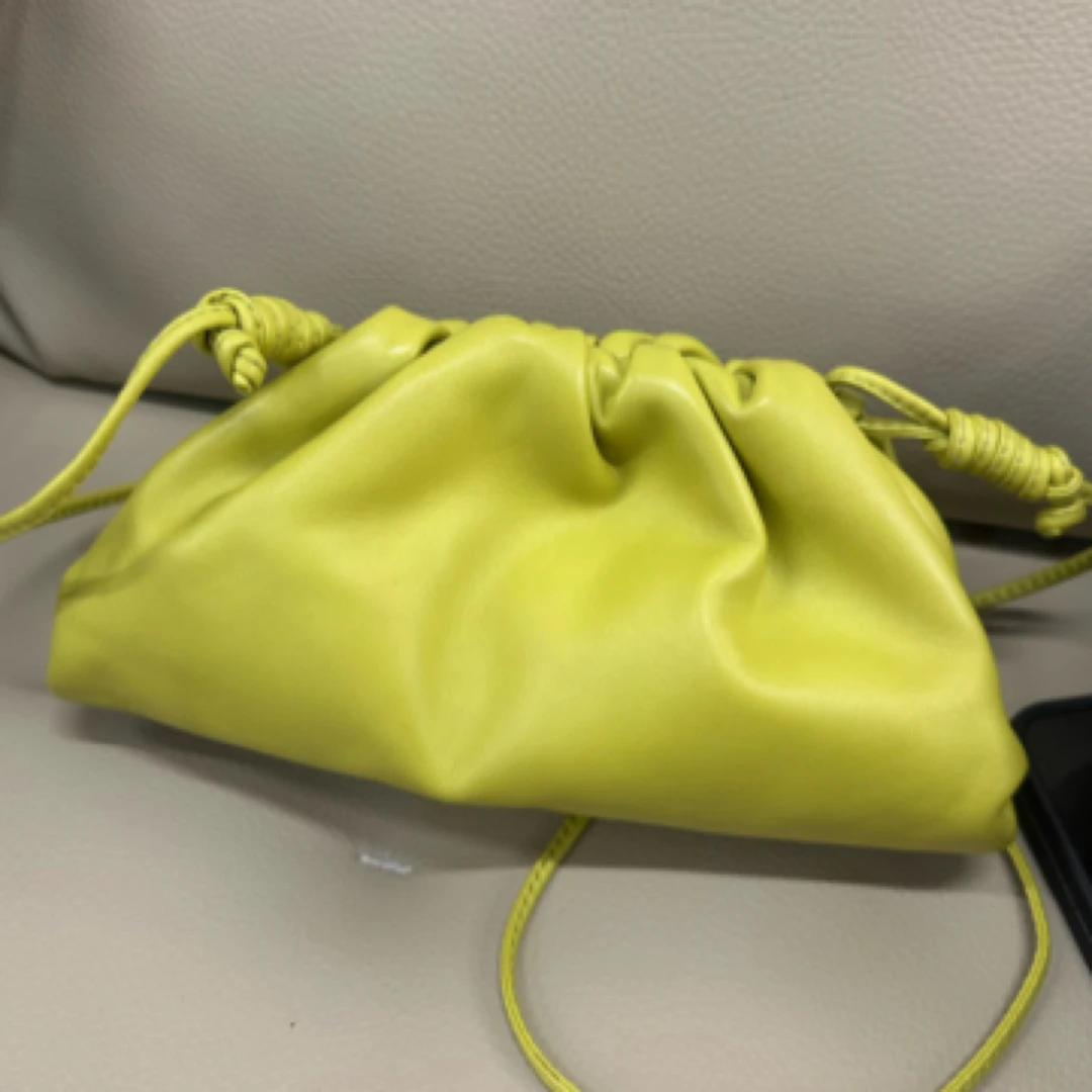 99新 BOTTEGA VENETA/葆蝶家 云朵包mini 绿色斜挎单肩包