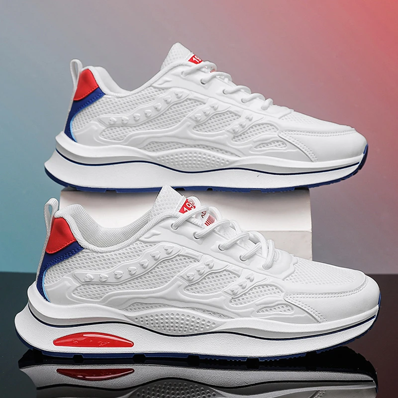 2024国潮夏季网面男鞋男士百搭轻便空调鞋休闲低帮防滑透气鞋时尚