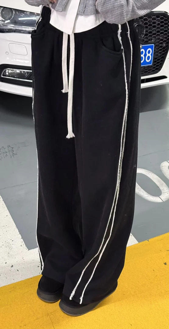 媛媛【压箱宝】 运动裤女秋冬2024新款直筒卫裤小个子休闲裤#K0884