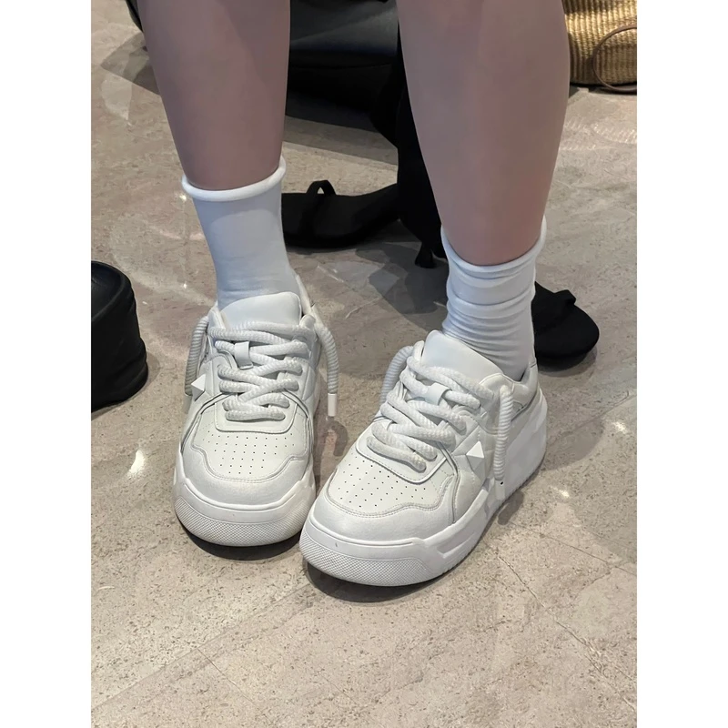 媛媛    休闲鞋网红时尚百搭韩版ins小众厚底板鞋学生夏季#X0203