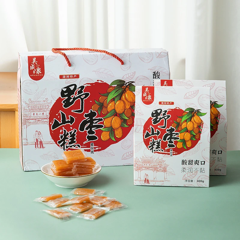 吴成泉800g野山枣糕吴成泉老少咸宜零食酸酸甜甜开胃酸枣片结婚