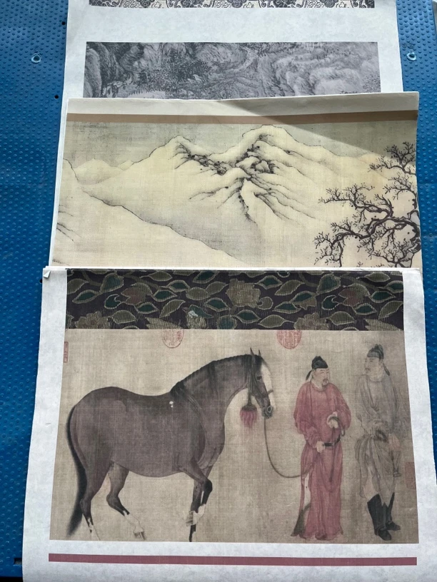 四尺对开历史名篇“兰亭序、马说、沁园春雪”5张一包（混搭3包一组）