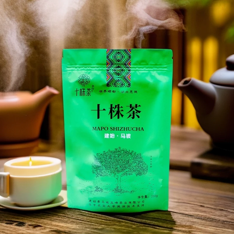 十株新绿茶新鲜炒青原产浓香茶香气高山云雾翠绿好茶品尝甘甜滋味