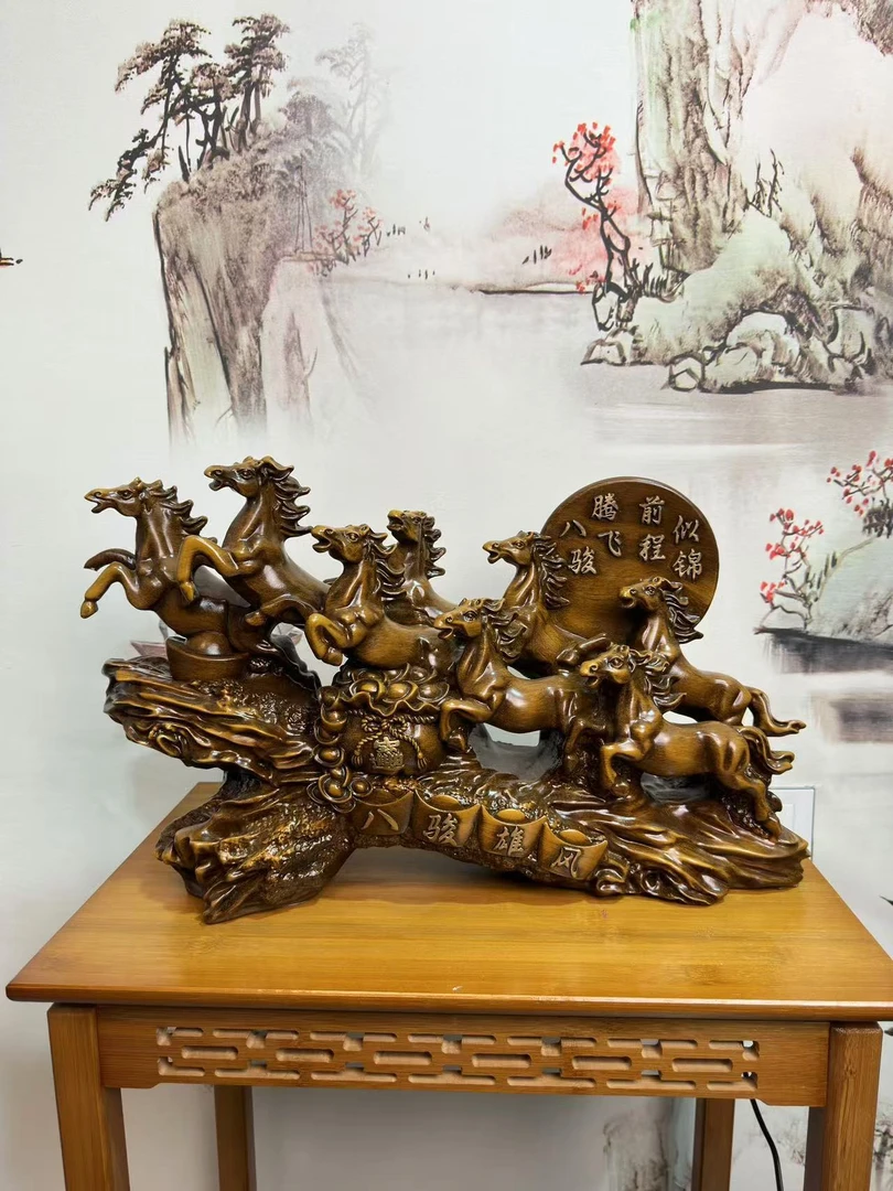 八骏马摆件LMJ（长34高20）