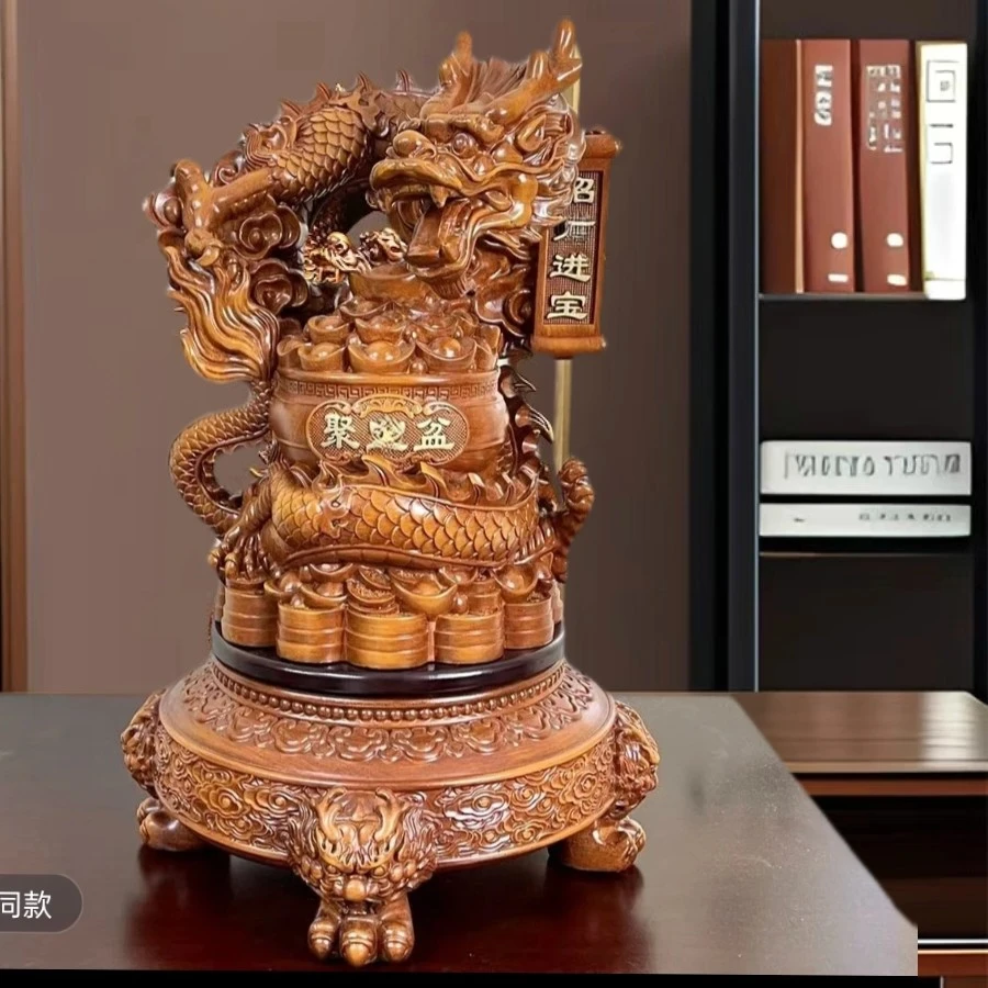 〖财富兴隆〗旋转龙摆件DFM465