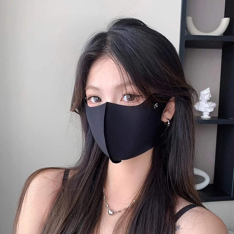 夏季冰感防晒口罩薄款立体透气一次性时尚防护口罩