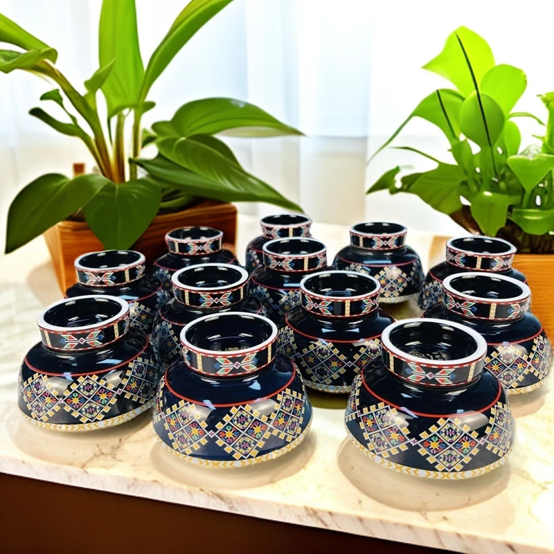 新疆包邮 kar gulluk kiqik piyala 12个小碗 家用中式陶瓷茶道