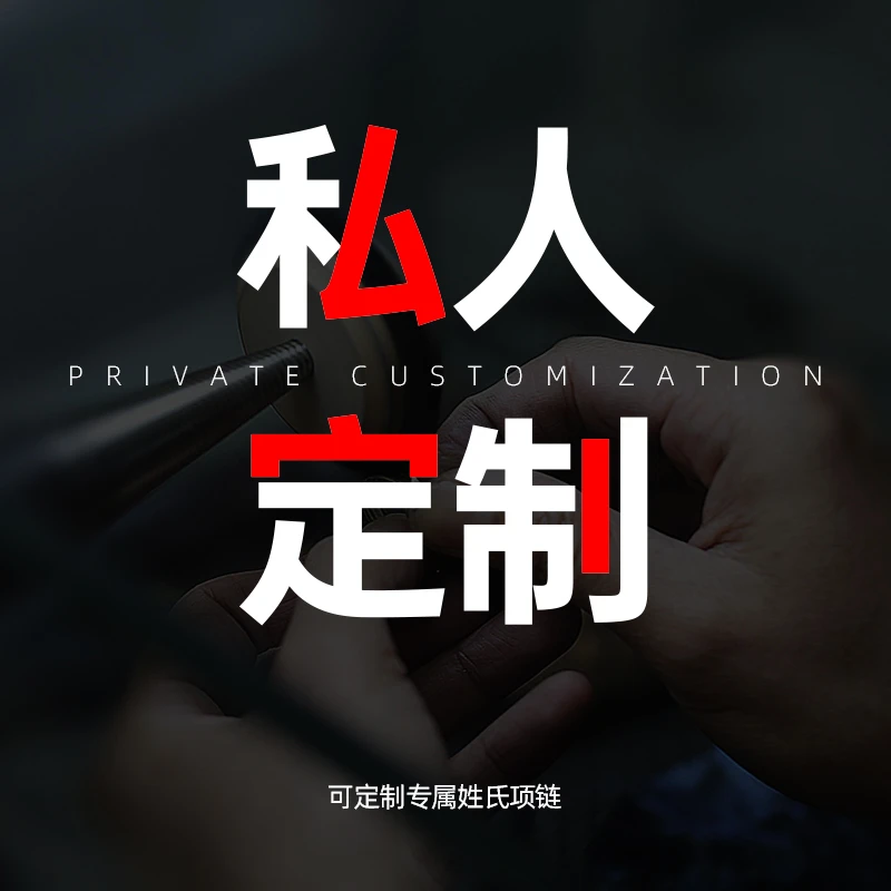 钛钢项链 【定制】高级感百家姓姓氏项链毛衣链定制链接送女友礼物