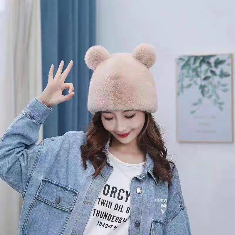 貂帽子，温暖一冬天，洋气款