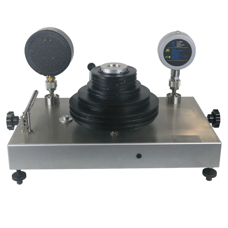 DK系列高档活塞式压力计模块化不锈钢台面带位移显示计量校准台