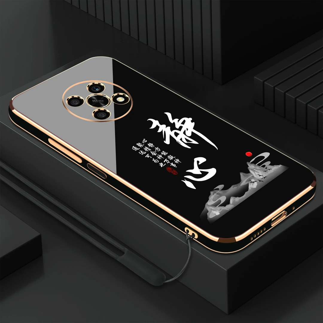 静心荣耀X30手机壳新款硅胶软壳电镀高端防摔轻奢个性直边手机套