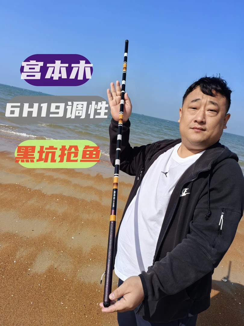 威海   宫本木6H 19钓   鱼竿高碳素材质钓鱼台钓竿