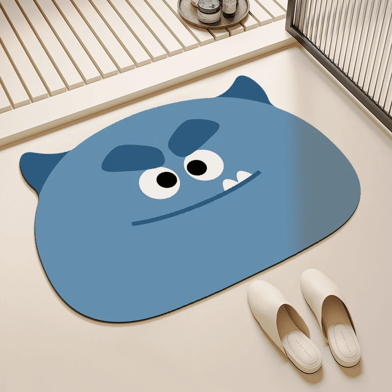 浴室软硅藻泥地垫卫生间吸水速干门口防滑脚垫厕所防摔倒踩脚地垫