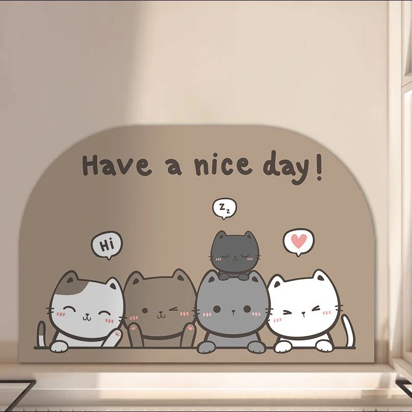 硅藻泥卫生间吸水垫卫浴软垫厕所厨房门口地垫防滑浴室脚垫子地毯