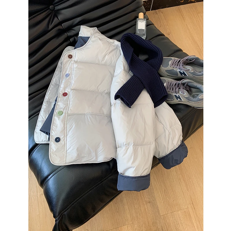 小个子小清新彩色时尚面包服外套2024冬季新款独特超好看保暖棉服