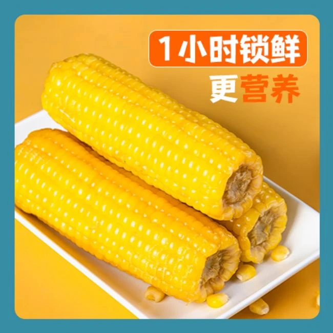 【试吃两根】近氧内蒙古甜糯玉米真空装新年彩盒1600g 非东北粘玉米