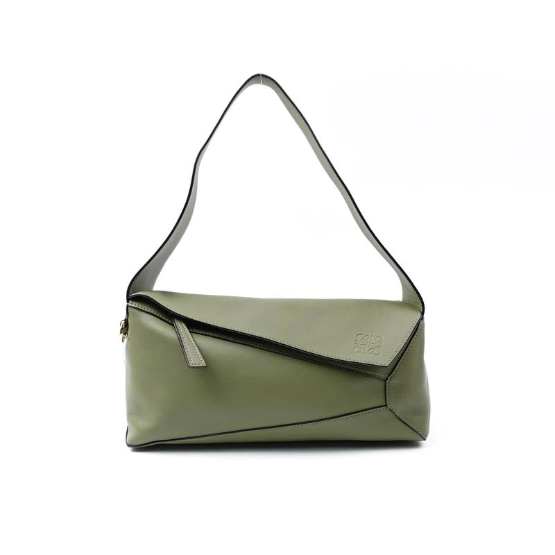 99新 LOEWE/罗意威 罗意威Puzzle hobo绿色单肩包/H_ZY0000375280